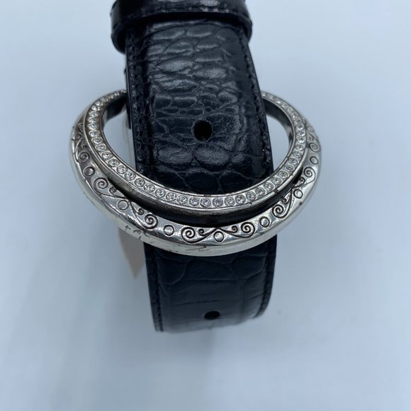 Ladies Belt Brighton STARDUST XXL/38 Black Leather - Picture 12 of 13